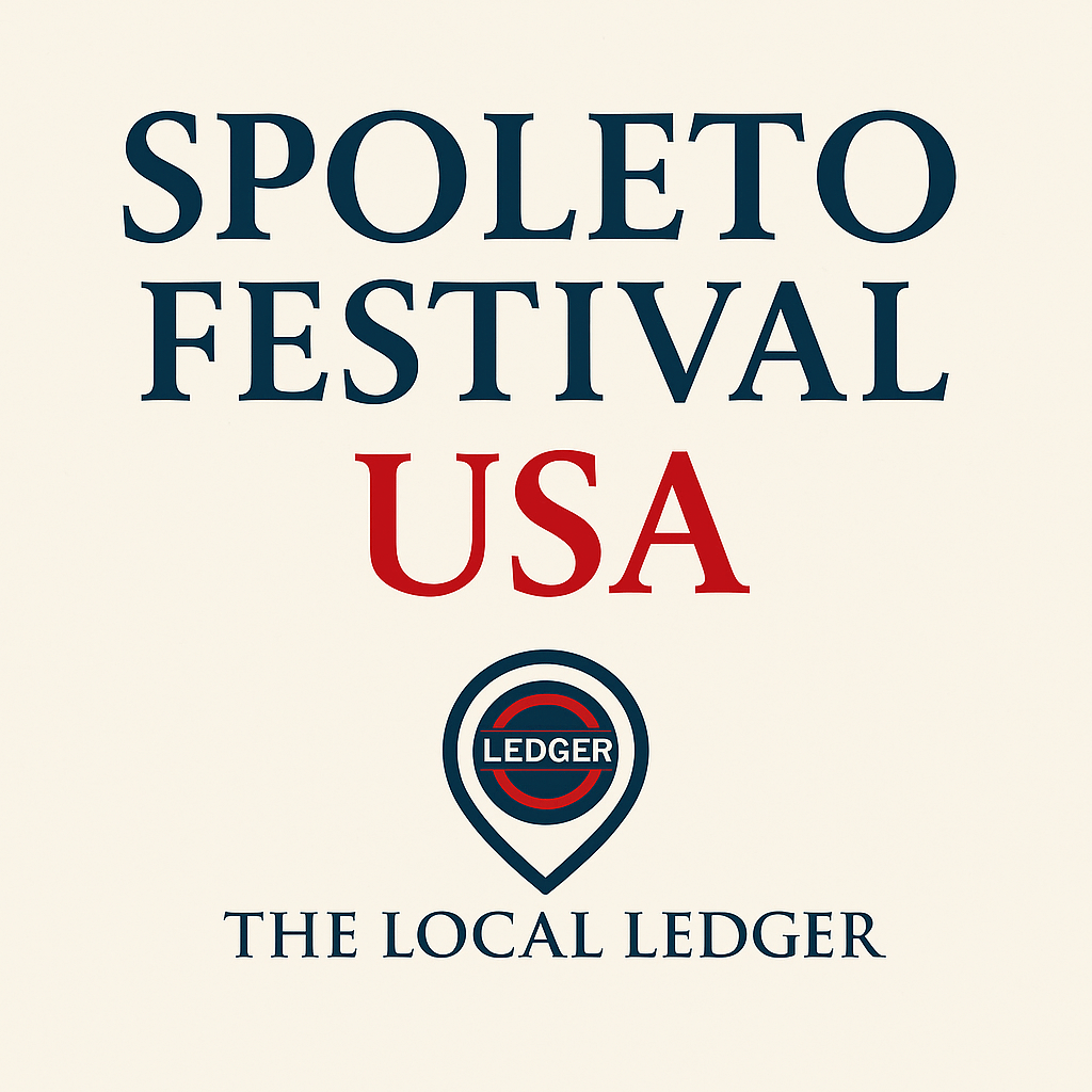 Spoleto Festival Charleston 2025 – The Local Ledger Promotional graphic for Spoleto Festival USA 2025 in Charleston SC featuring The Local Ledger branding